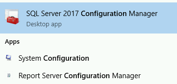 Administrador de configuración de SQL Server