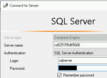 Cuadro de diálogo Conectar con el servidor