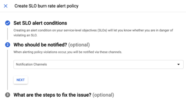 Specifica a chi inviare la notifica del problema e in che modo.