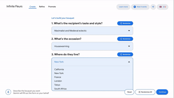 Infinite Fleurs：探索 AI 輔助的創意盛開