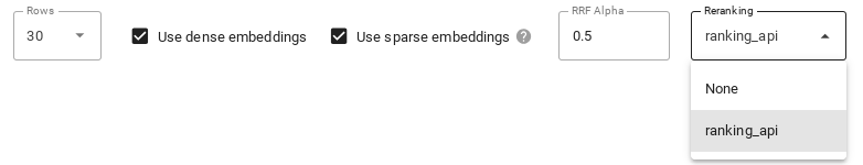 Impostazioni dell&#39;interfaccia utente per la demo interattiva live della ricerca vettoriale