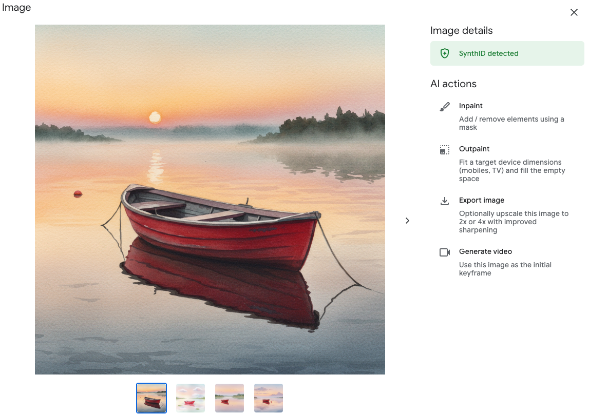 텍스트를 통해 생성된 워터마크가 추가된 샘플 이미지