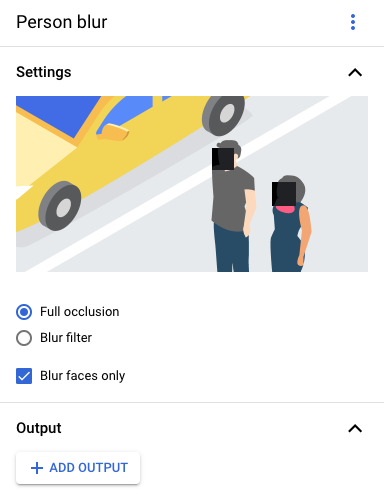 Ajouter un modèle de floutage des visages dans l&#39;UI