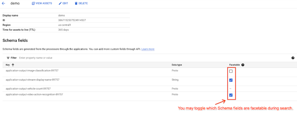 Sélectionner des champs de recherche pouvant être filtrés dans l&#39;UI