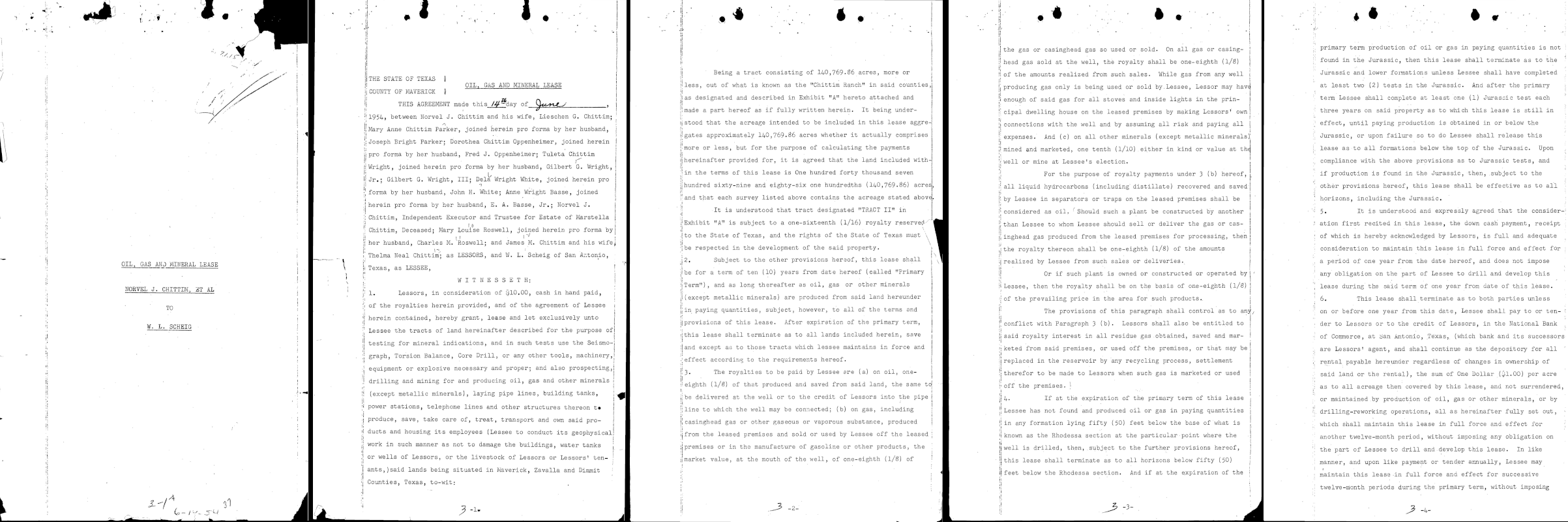 Cinq premières pages d'un fichier PDF