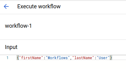 Área de entrada preenchida com a string JSON de exemplo