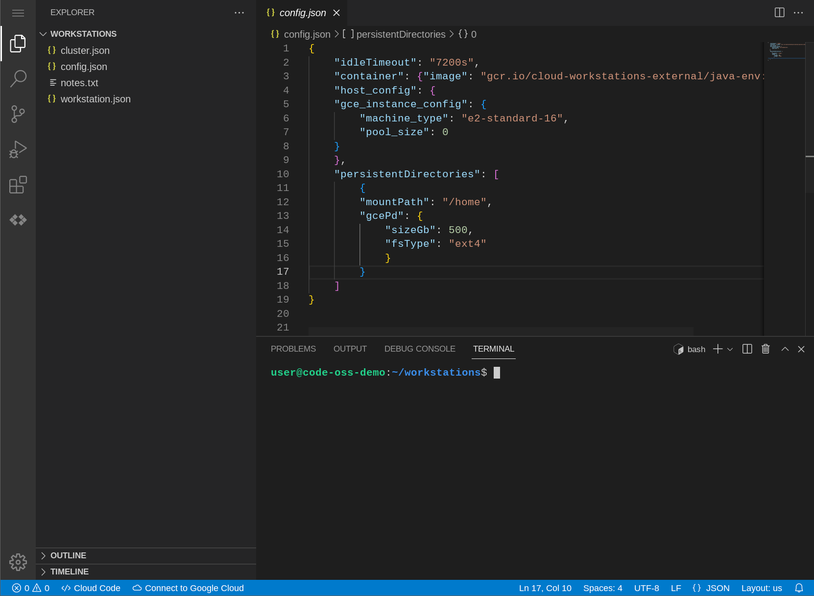 Editor kode workstation